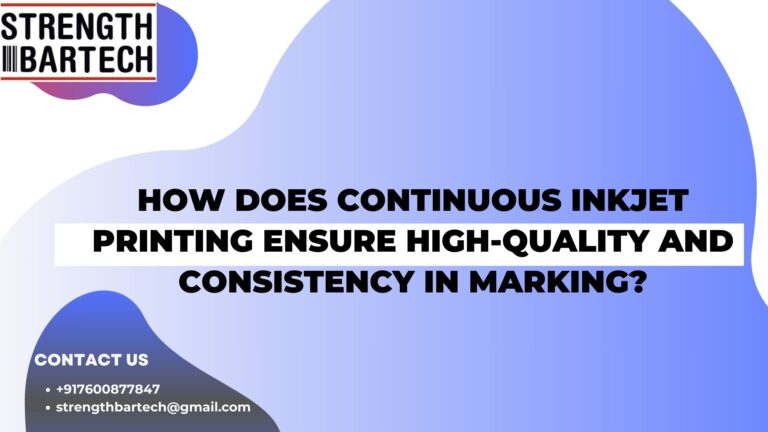How Does Continuous Inkjet Printing Ensure High-Quality and Consistency in Marking?
