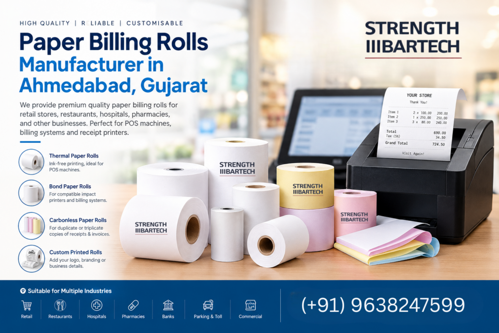 Paper Billing Rolls Supplier in Ahmedabad